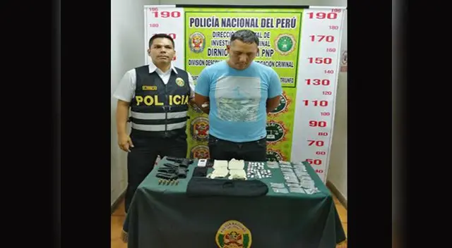 Según la PNP el intervenido pertenecería a banda "Los marcas del sur" Según la PNP el intervenido pertenecería a banda "Los marcas del sur"