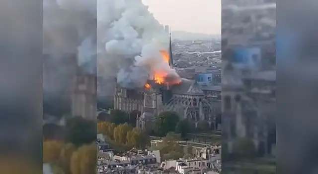 Espesa columna de humo se aprecia desde varios puntos de París