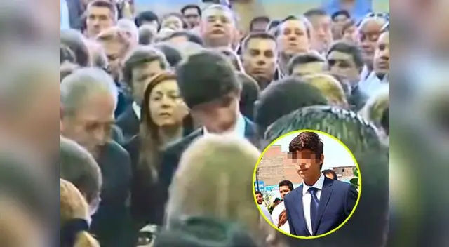 Federico Danton, último hijo menor de Alan García Pérez, se mostró muy emocionado al escuchar la carta que dejó su padre antes de su muerte