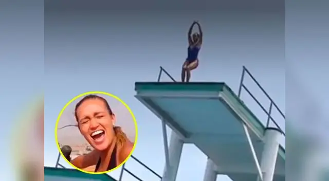 Angie Arizaga no logró vencer sus miedos y salió corriendo del lugar