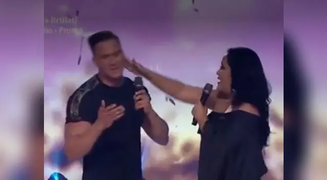 Mariella Zanetti le dio tremenda cachetada a Fabio Agostini