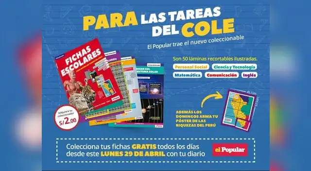 Nueva colección de fichas escolares