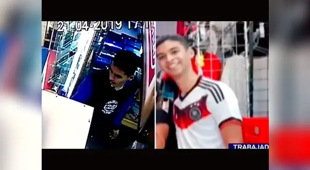 Cámaras captaron al sujeto recibiendo una mochila de su cómplices