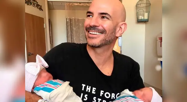 Ricardo Morán se convierte en padre y presenta a sus dos hijos