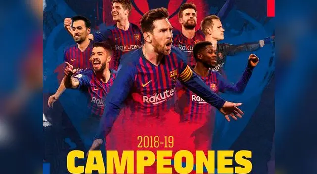 Barcelona es el nuevo campeón de LaLiga Santander 2018/19