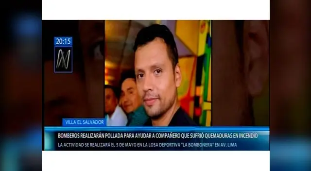 Bombero herido será tratado con ayuda de sus compañeros