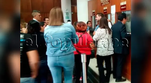 Nicola Porcella llegó esta mañana a las instalaciones del Poder Judicial