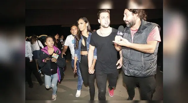 Válgame Dios captó el ingreso de Nicola Porcella al lado de Romina Lozano