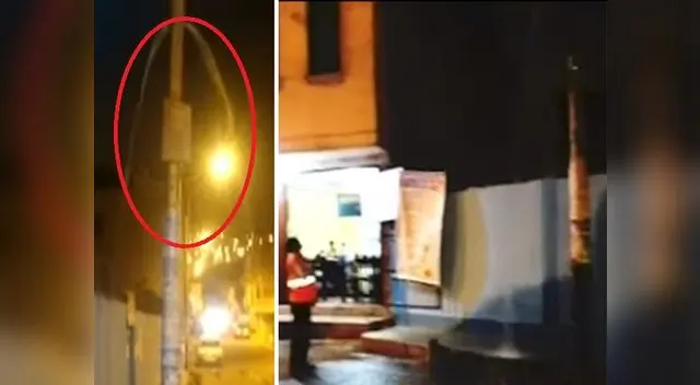 Vecinos de San Juan de Miraflores denuncian que poste bota agua