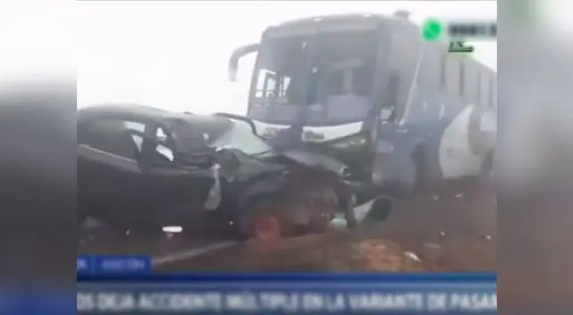 Múltiple choque se registró en Ancón 