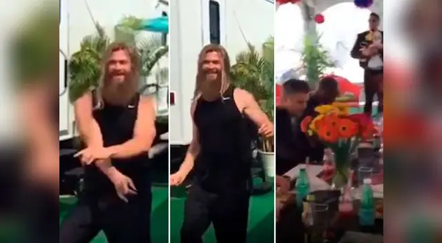 Actor amenizó un almuerzo que reunió al elenco de la película 