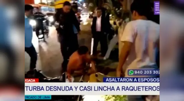 Sujetos fueron llevados a la comisaría