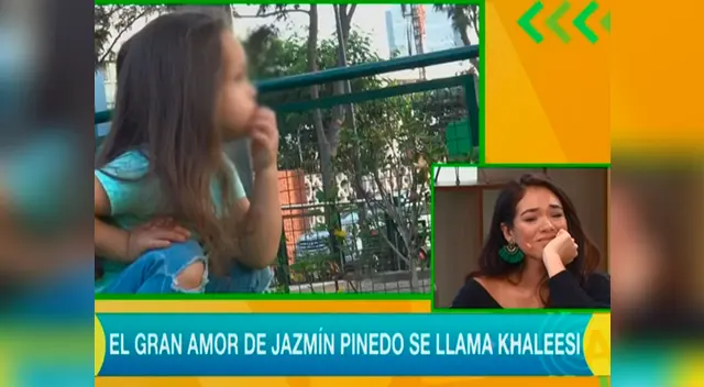 Jazmín Pinedo se emocionó al ver a su pequeña en pantallas Jazmín Pinedo se emocionó al ver a su pequeña en pantallas