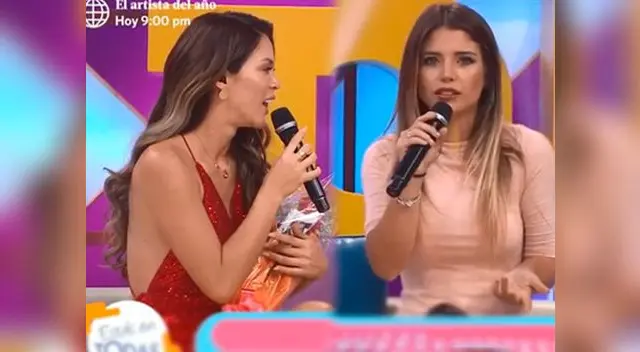 Sheyla Rojas le reclamó a Flavia Laos por calificativo Sheyla Rojas le reclamó a Flavia Laos por calificativo