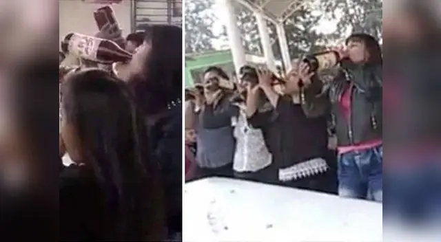 Colegio realizó ‘torneo de beber cerveza’ por el Día de la Madre