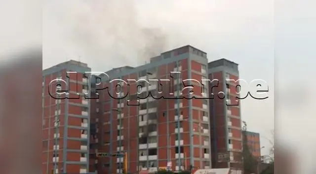 Incendio se reportó en edificio de La Victoria