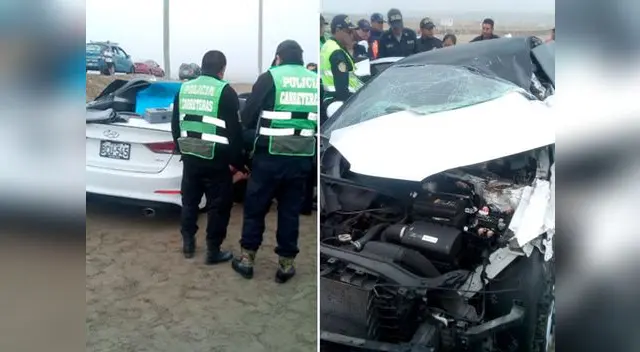 Accidente de tránsito en Panamericana Sur