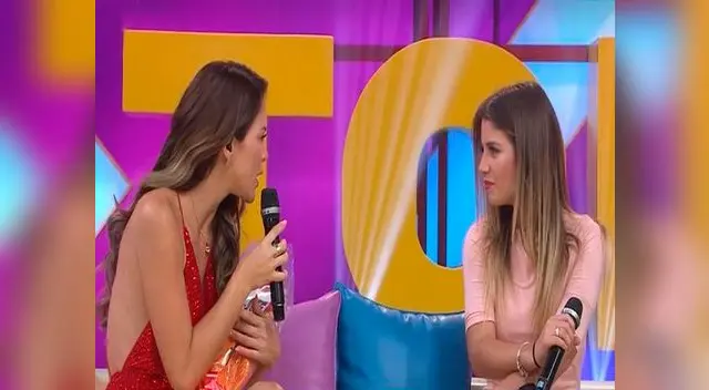 Sheyla Rojas quiere fumar la pipa de la paz con Flavia Laos Sheyla Rojas quiere fumar la pipa de la paz con Flavia Laos