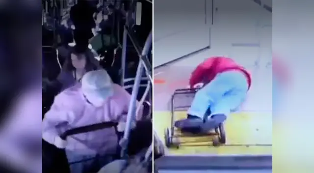 Caída de anciano fue compartida vía YouTube Caída de anciano fue compartida vía YouTube