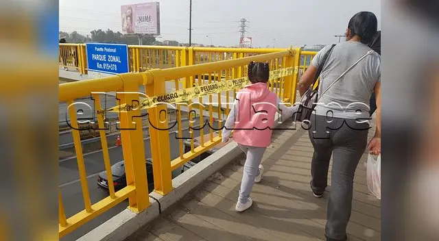 Denuncian mal estado de puentes de San Juan de Miraflores Denuncian mal estado de puentes de San Juan de Miraflores