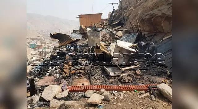 Incendio se registra en Ate Vitarte Incendio se registra en Ate Vitarte