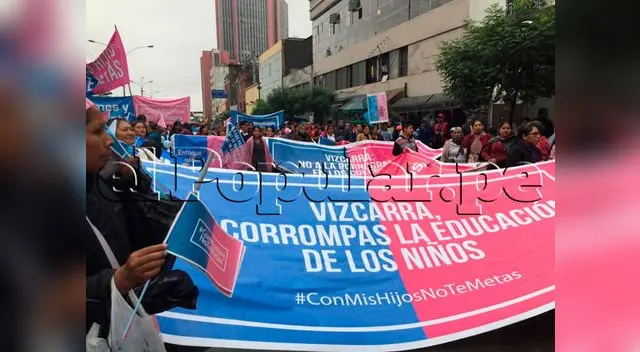 Marcha contra el enfoque de género 