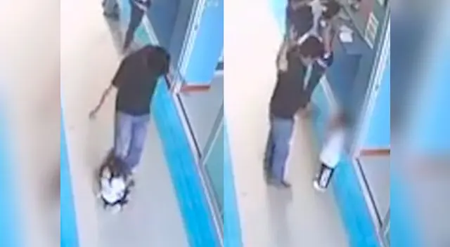 Sujeto agrede brutalmente a una pequeña Sujeto agrede brutalmente a una pequeña