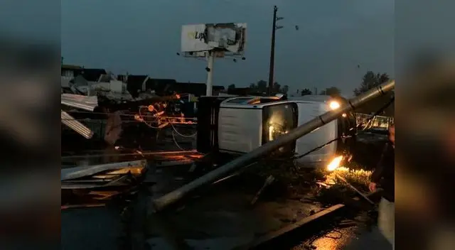 El fenómeno natural provocó destrucciones en la comuna de Los Ángeles, región del Bío Bío, Chile El fenómeno natural provocó destrucciones en la comuna de Los Ángeles, región del Bío Bío, Chile