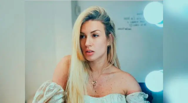 Leslie Shaw durante una sesión fotográfica Leslie Shaw durante una sesión fotográfica