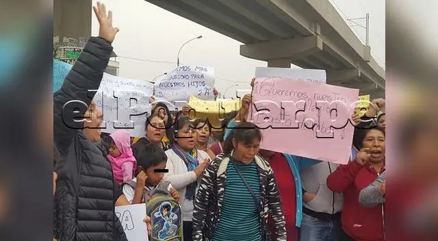 Marcha generó congestión vehicular en el distrito de SJL Marcha generó congestión vehicular en el distrito de SJL