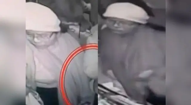 Captan a anciana robando en galerías Captan a anciana robando en galerías