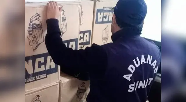 Miles de cigarrillos incautados por la policía en el Callao