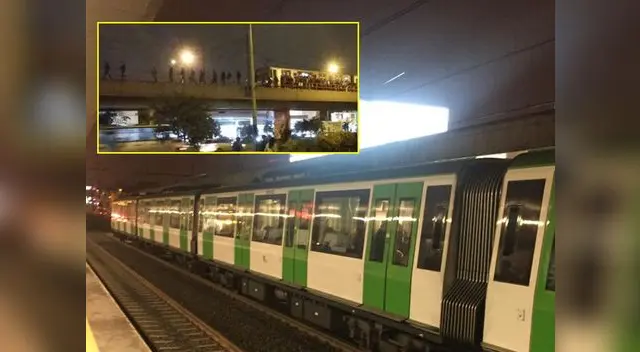 Pasajeros estuvieron más de media hora dentro del tren eléctrico