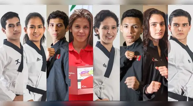Equipo peruano de Taekwondo  para los Panamericanos