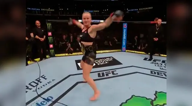 Valentina Schevchenko celebró triunfo con baile