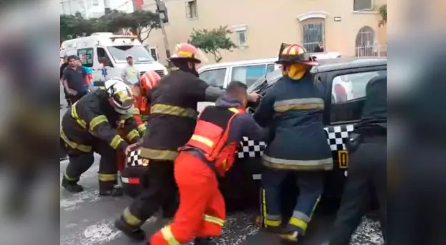 Dos heridos en accidente de tránsito en Jesús María