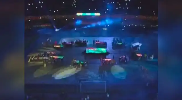 La ceremonia de la Copa América 2019 inició alredor de las 7:10 p.m. (hora peruana) con una puesta escena llena de música y color