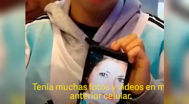 El menor pidió ayuda para recuperar el material donde aparecía su madre El menor pidió ayuda para recuperar el material donde aparecía su madre