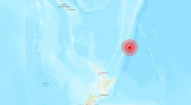 El movimiento telúrico fue registrado al norte de Auckland
