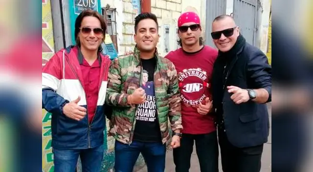Tommy Portugal junto a sus amigos de recordado grupo musical Tommy Portugal junto a sus amigos de recordado grupo musical