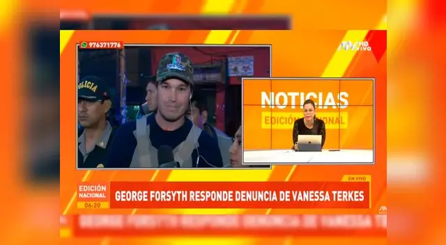 George Forsyth abandona entrevista tras incómoda pregunta de Milagros Leiva