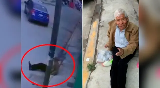 El hombre de 79 años terminó golpeándose contra la vereda al intentar sentarse