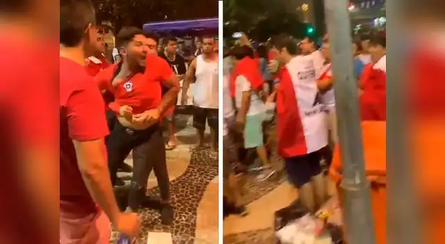 Peruanos y chilenos se dicen de todo en calles de Brasil Peruanos y chilenos se dicen de todo en calles de Brasil