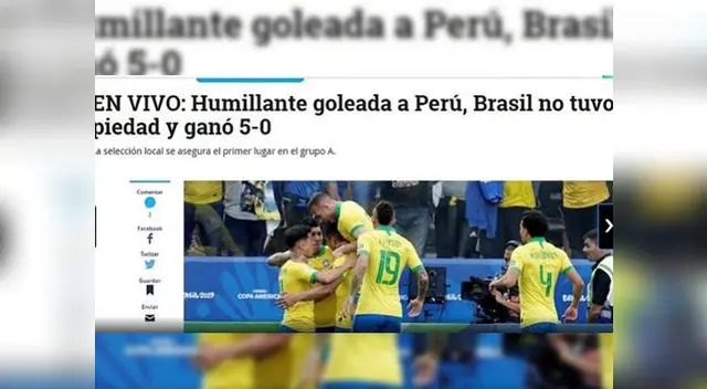 Selección de Brasil obtuvo su pase directo a los cuartos de final de Copa América Selección de Brasil obtuvo su pase directo a los cuartos de final de Copa América