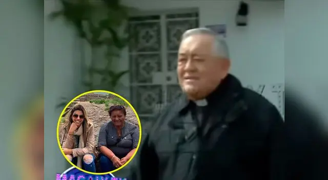 Doña Peta lleva sacerdote a negocio de Alondra García Miró para bendecirlo Doña Peta lleva sacerdote a negocio de Alondra García Miró para bendecirlo