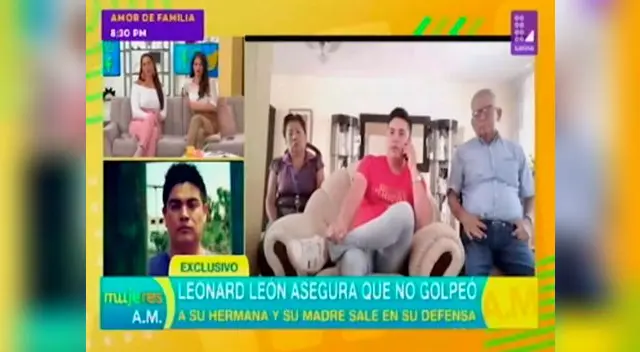Leonard León reaparece en televisión y niega tajantemente haber maltratado a su hermana