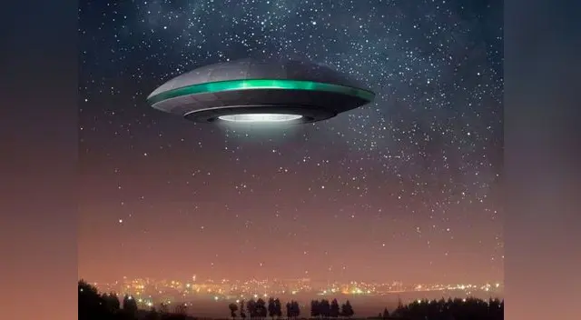 Ilustración que grafica cómo sería una nave extraterrestre