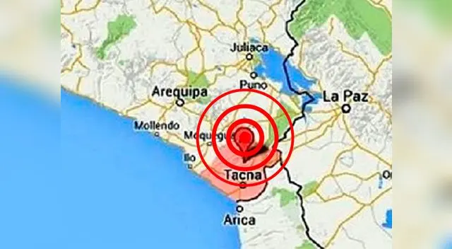 IGP detecta sismo de regular intensidad en Tacna