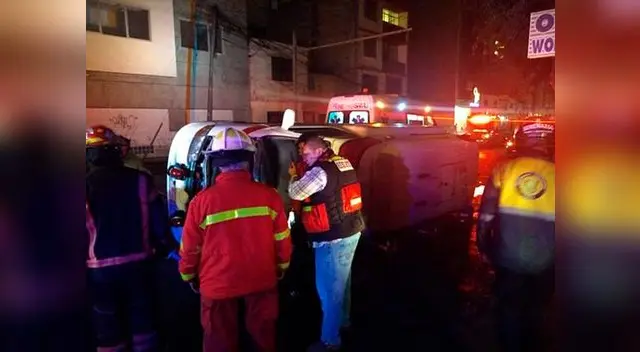 Accidente de tránsito en Lince dejó a tres personas heridas