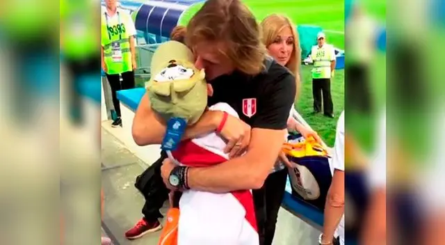 Nieto de Ricardo Gareca se emocionó por el triunfo de Perú ante Uruguay Nieto de Ricardo Gareca se emocionó por el triunfo de Perú ante Uruguay